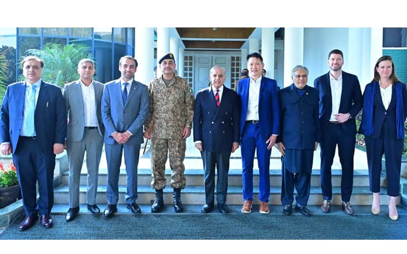 کرپٹو ایکسچینج کمپنی کی قیادت کا دورہ، وزیراعظم اور آرمی چیف سے ملاقاتیں